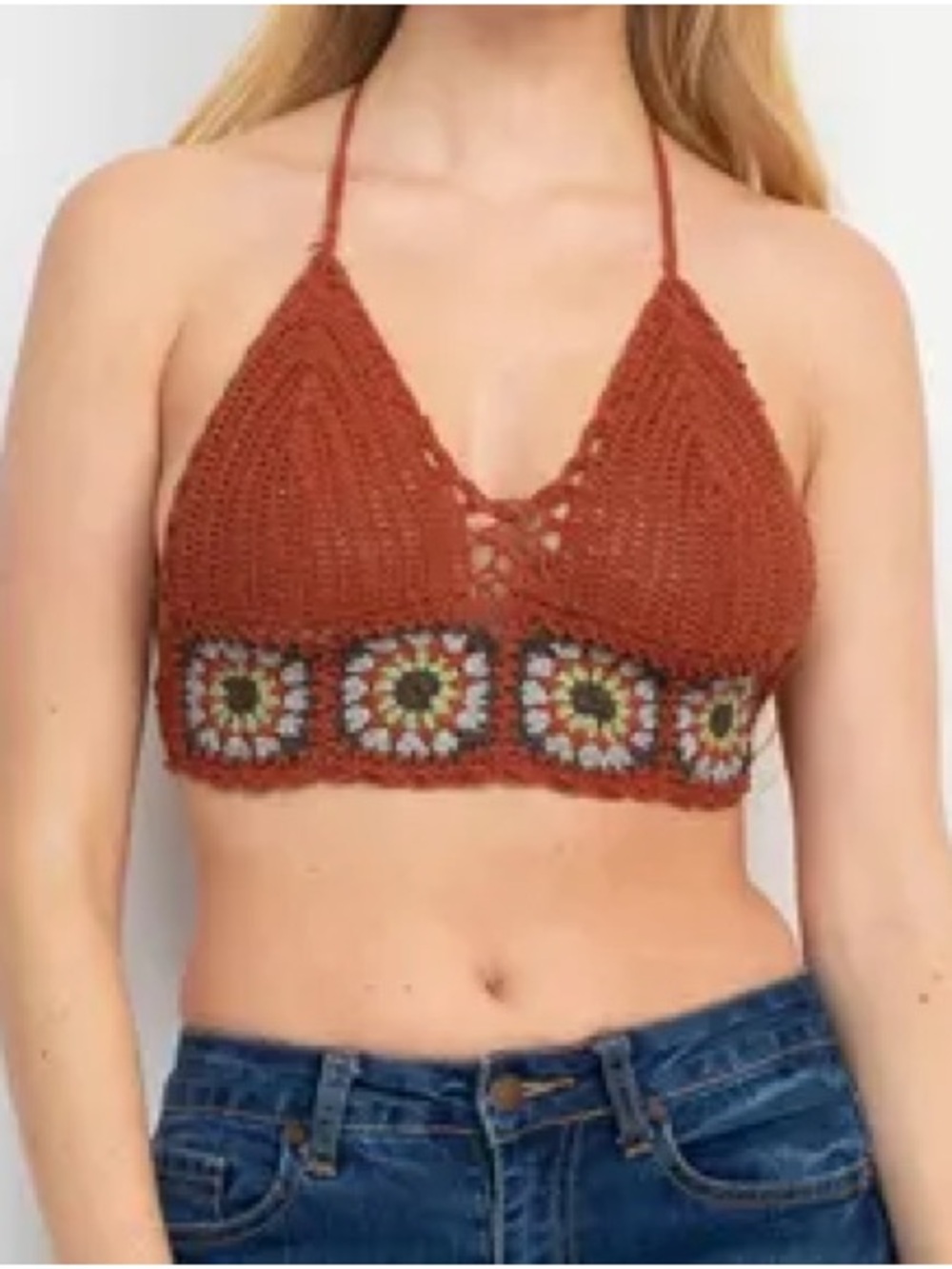 Lakhays Crochet Boho Top